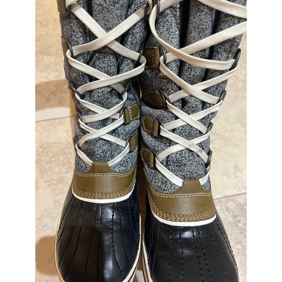 Sorel Tivoli High Waterproof Winter Lace Up Faux Fur Boots Size 10 - Picture 11 of 13